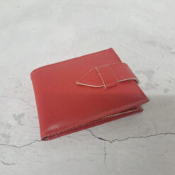 BILLETERA CUERO ROJO CON RABILLO