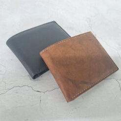 BILLETERA CUERO CON PORTA TARJETA