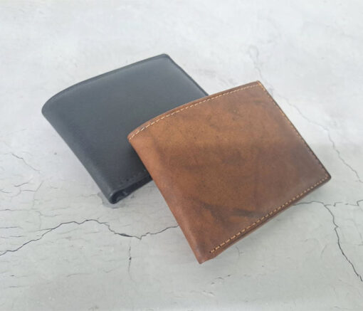 BILLETERA CUERO CON PORTA TARJETA