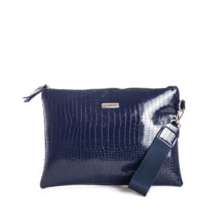 SOBRE XL  CROCO AZUL  - MANRAY