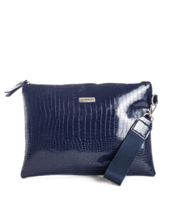 SOBRE XL  CROCO AZUL  - MANRAY