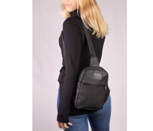 MOCHILA CRUZADA NEGRA - MANRAY - Imagen 5