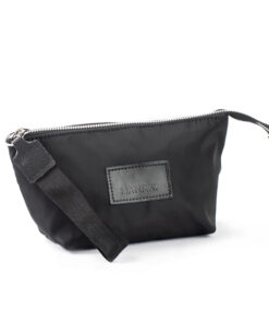PORTACOSMÉTICO SATINADO NEGRO  - MANRAY