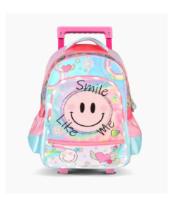 MOCHILA 18" C/CARRO SMILE / FOOTY