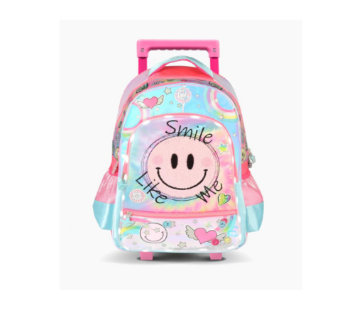MOCHILA 18" C/CARRO SMILE / FOOTY
