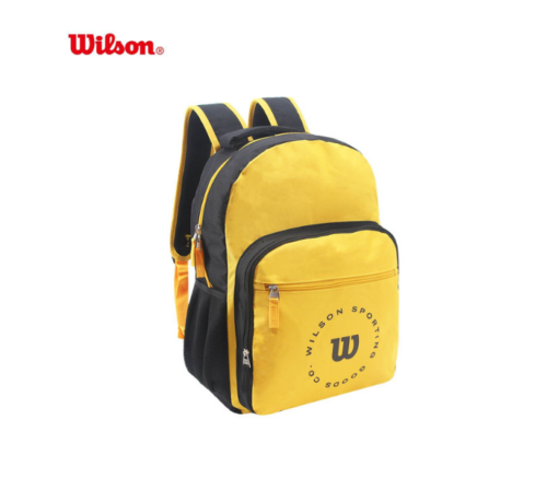 MOCHILA 18" AMARILLO C/NEGRO WILSON