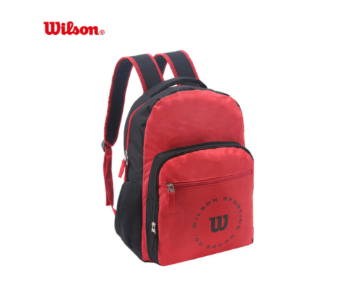 MOCHILA 18" ROJO C/NEGRO WILSON