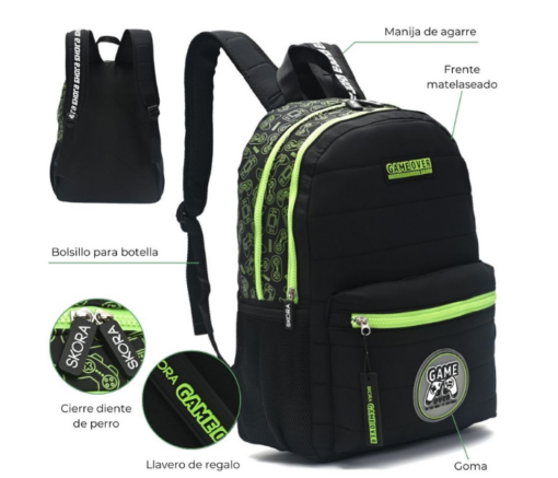 MOCHILA 18" GAMER SKORA - Imagen 2