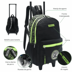 Alternative view of MOCHILA 18" GAMER C/CARRO  / SKORA