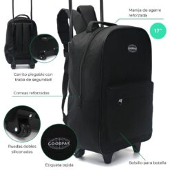 Alternative view of MOCHILA 17" C/CARRO NEGRO GOODPACK