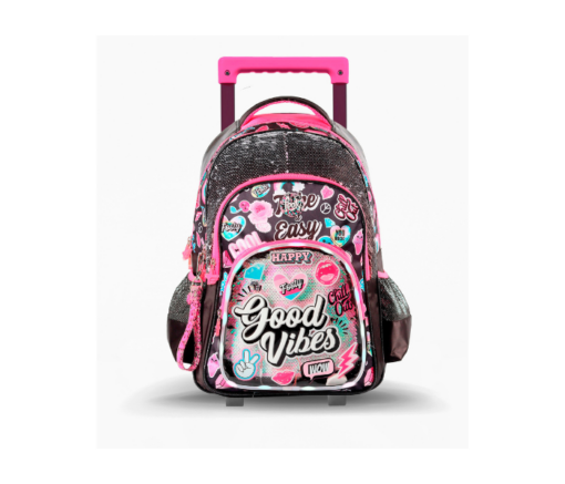 MOCHILA 18" C/CARRO GOOD VIVES / FOOTY