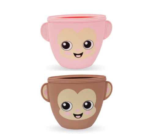 PORTA SNACK ROSA X 2 -  MONO LULO