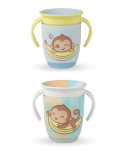 SET X 2 VASO ANTI VUELCO CELESTE - MONO LULO