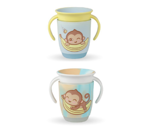 SET X 2 VASO ANTI VUELCO CELESTE - MONO LULO