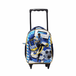 MOCHILA 12" C/CARRO AZ. MARINO FUTBOL LSYD