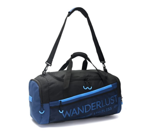 BOLSO 22" NEGRO C/AZUL WANDERLUST - Imagen 2