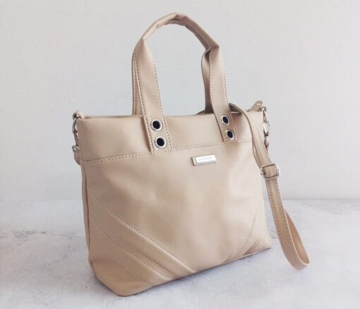BANDOLERA MINI TOTE CAMEL -  MANRAY