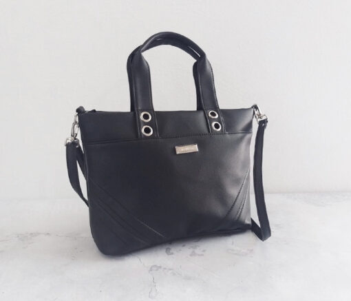 BANDOLERA MINI TOTE NEGRO -  MANRAY