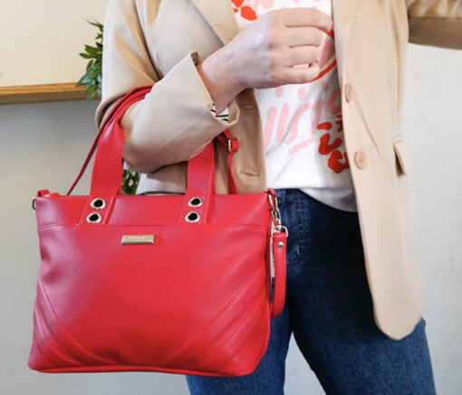 BANDOLERA MINI TOTE ROJO -  MANRAY