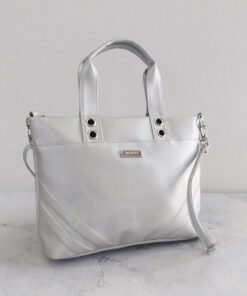 BANDOLERA MINI TOTE PLATA -  MANRAY