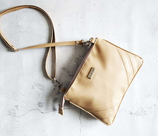BANDOLERA DOBLE SOBRE CAMEL - MANRAY