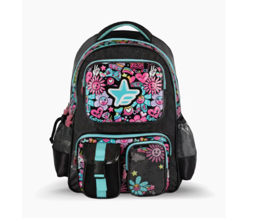 MOCHILA 18" FLOWERS FOOTY