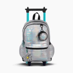 MOCHILA C/CARRO 18" MARGARITA PLATA FOOTY
