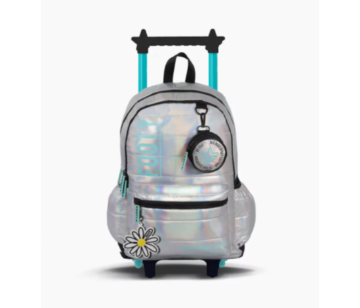 MOCHILA C/CARRO 18" MARGARITA PLATA FOOTY