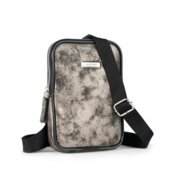 BANDOLERA MINI BAGS NEGRO METALIZADO  - MANRAY