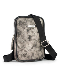 BANDOLERA MINI BAGS NEGRO METALIZADO  - MANRAY