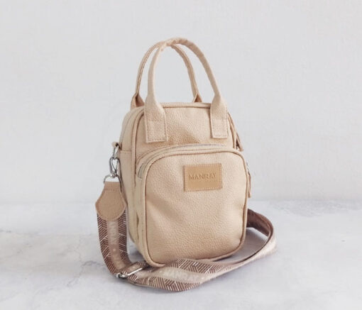 BANDOLERA MINI BAGS NUDE  -  MANRAY