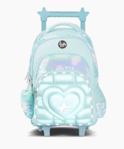 MOCHILA AQUA  C/CARRO 18"  -  FOOTY