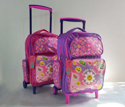 MOCHILA 18" C/CARRO GOOD VIBES OWEN