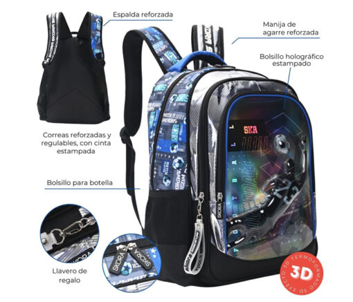 MOCHILA 18" FUTBOL DIBU  - SKORA - Imagen 3