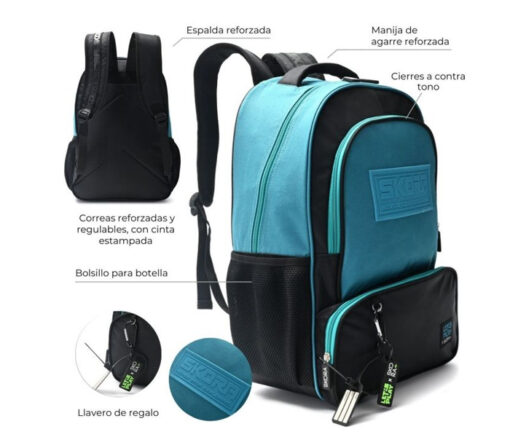 MOCHILA 18" BICOLOR - SKORA - Imagen 4