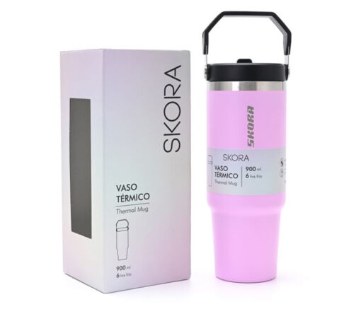 VASO TERMICO ROSA SKORA - Imagen 2