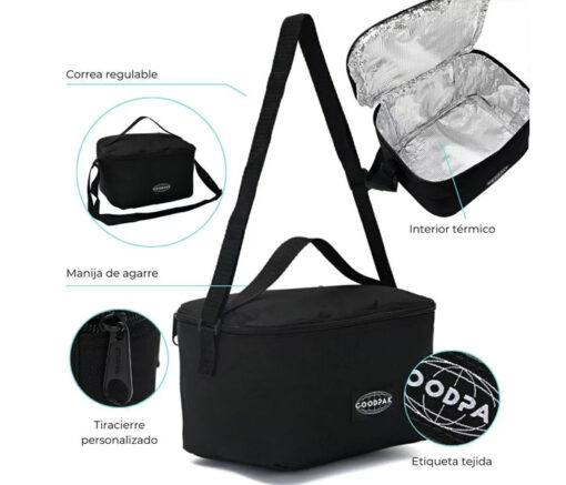 LUNCHERA NEGRA  - GOODPAK - Imagen 2
