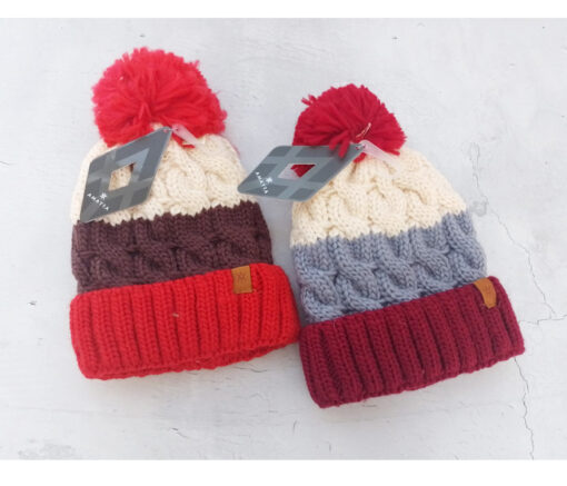GORRO TEJIDO C/ PIEL - AMAYRA