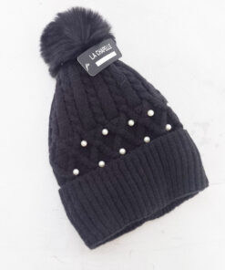 GORRO TEJIDO CON PERLITAS - LA CHAPELLE