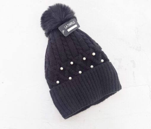 GORRO TEJIDO CON PERLITAS - LA CHAPELLE