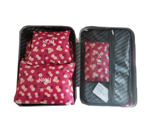 ORGANIZADOR DE VIAJE SET X 6 PIEZAS  - SQUASH