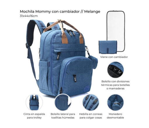 MOCHILA MATERNAL - SKORA - Imagen 3