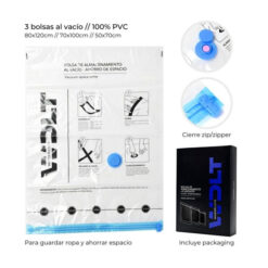BOLSAS AL VACIO PARA ALMACENAMIENTO X3