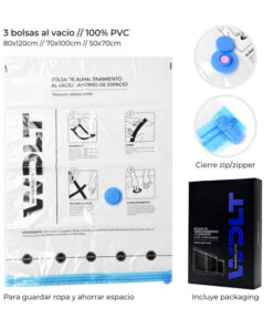 BOLSAS AL VACIO PARA ALMACENAMIENTO X3