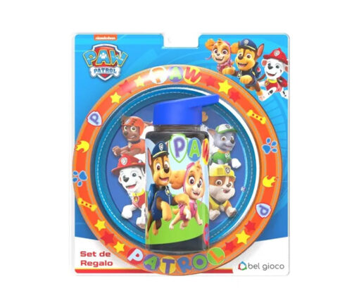 BLISTER PLATO + BOTELLA - PAW PATROL