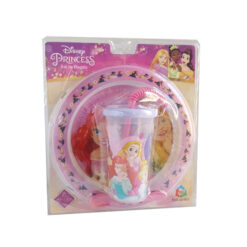 BLISTER PLATO + VASO SPORT -  PRINCESAS