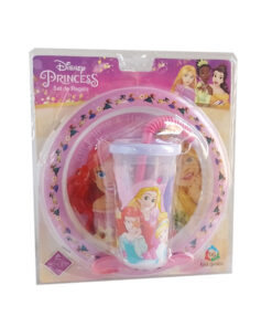 BLISTER PLATO + VASO SPORT -  PRINCESAS