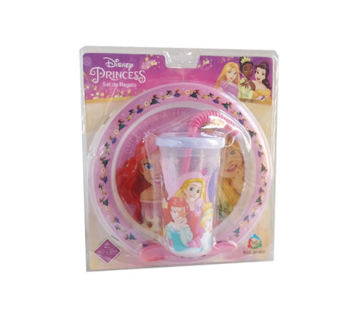 BLISTER PLATO + VASO SPORT -  PRINCESAS