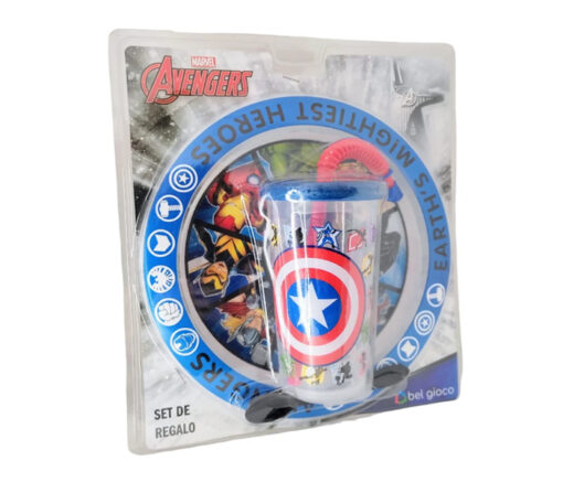 BLISTER PLATO + VASO SPORT -  AVENGERS