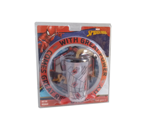 BLISTER PLATO + VASO SPORT -  SPIDERMAN